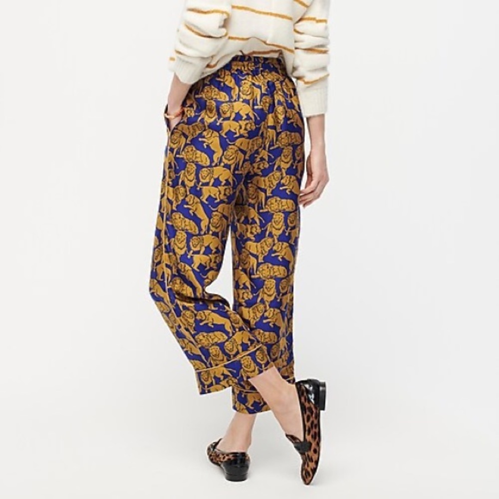 Collection silk twill relaxed pant